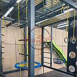 Дитячий комплекс Куб дерев'яний із пластиковою гіркою вуличний, фото 5