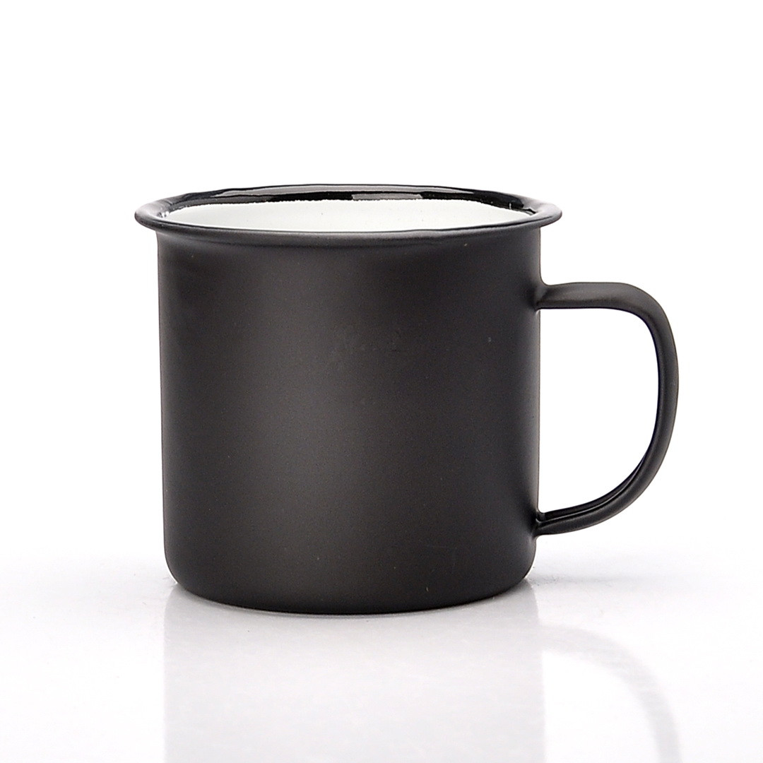 Кружка металева сублімаційна хамелеон чорна матова 370 мл