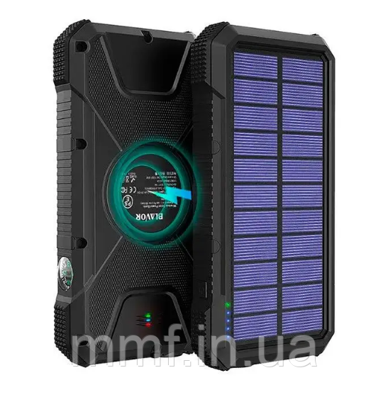 Портативний зарядний пристрій Solar power bank PN-W23 / black