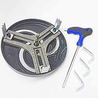 Універсальна коронка регульована 19-127 мм для свердління отворів по дереву гіпсокартону ДСП OSB пластику