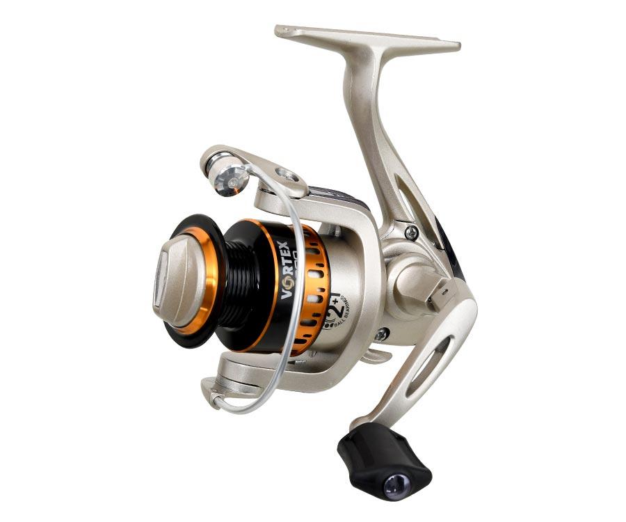 Котушка спінінгова Flagman Vortex 2000, легкий корпус, алюмінієва шпуля, 2+1 підшипник, передній фрикціон, редукція 5.1:1, фото 1