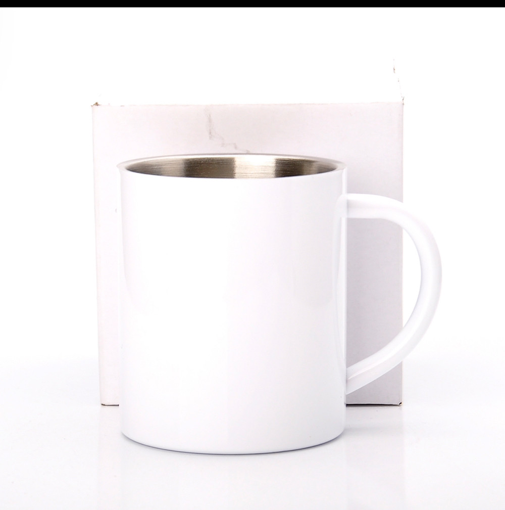 Кружка металева 300 мл біла