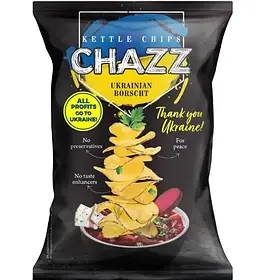 Чипси Kettle Chips CHAZZ Ukrainian Borscht Український борщ 90g