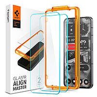 Захисне скло Spigen для Nothing Phone 2 - Glas.tR AlignMaster (2 шт), Clear (‎AGL06981)