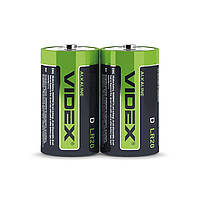 Батарейка щелочная LR20/D 2шт Videx