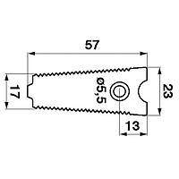 Протиріжучий сегмент багнету 206280M1 Massey Ferguson 206280M1 manufacturer