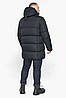 Зимова чоловіча графітова куртка з кишенями модель 63957, фото 4