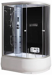 Душовий бокс GM-6411 120x85x220 лівий, глибокий піддон з гідромасажем і електронікою