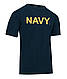 Футболка армійська з логтипом морських сил NAVY T-Shirt - Navy Blue офицальная синя Rotcho США, фото 7