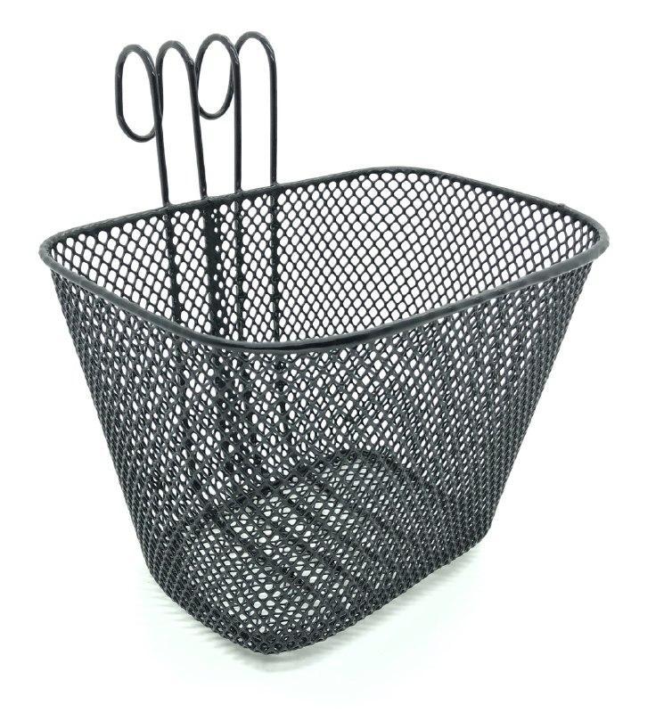 Кошик велосипедний на гачках сітка 20"-28" чорний, фото 1