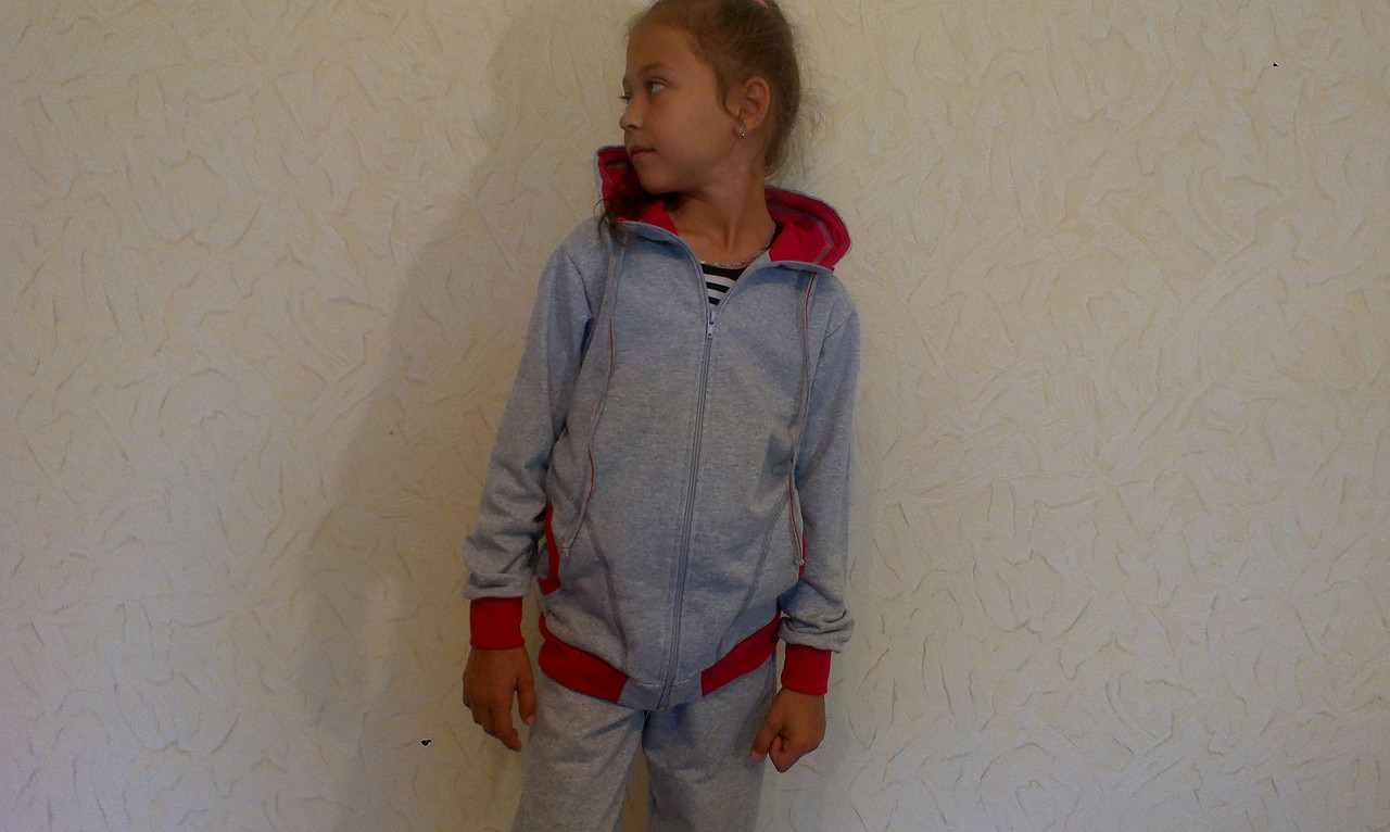Спортивный костюм детский серый - фото 5 - id-p170343902