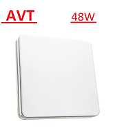 Світильник накладний вологостійкий LED AVT-SQUARE SILVER Pure White 48W 5000K (Білий)