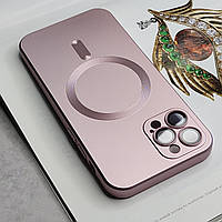 Рожевий силіноковий чохол для iPhone 12 Pro Max з захистом камери