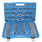 Набір мітчиків і плашок 110 од. (M2-M18) SATRA S-TP110AS Професійний набір лерок та мітчиків для нарізки різьби