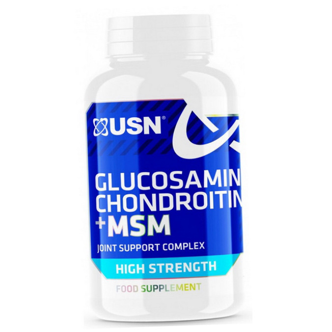 Хондропротектор Глюкозамін Хондроїтин МСМ USN Glucosamine Chondroitin MSM 90 таблеток
