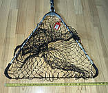 Підсак компактний, посилений, у чохлі, сітка - плетена волосінь Golden Catch, фото 9