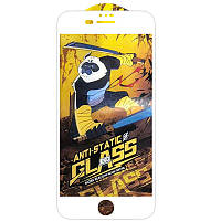 Закаленное защитное стекло 5D Anti-static Panda для Apple iPhone 7 plus / 8 plus (5.5") | толщина 0.3 мм (тех.пак) Белый