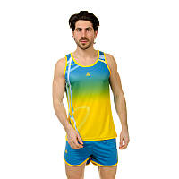 Форма для легкой атлетики мужская Zelart Lidong Fit 8301-1 размер M (160-165см) Blue-Yellow