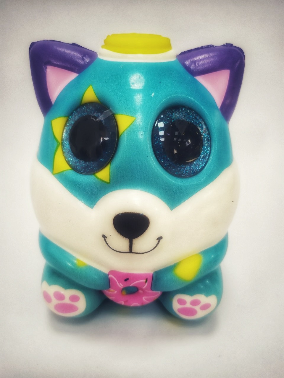 Іграшка-антистрес "Сквіш" лисичка зі скляними очима, фото 1