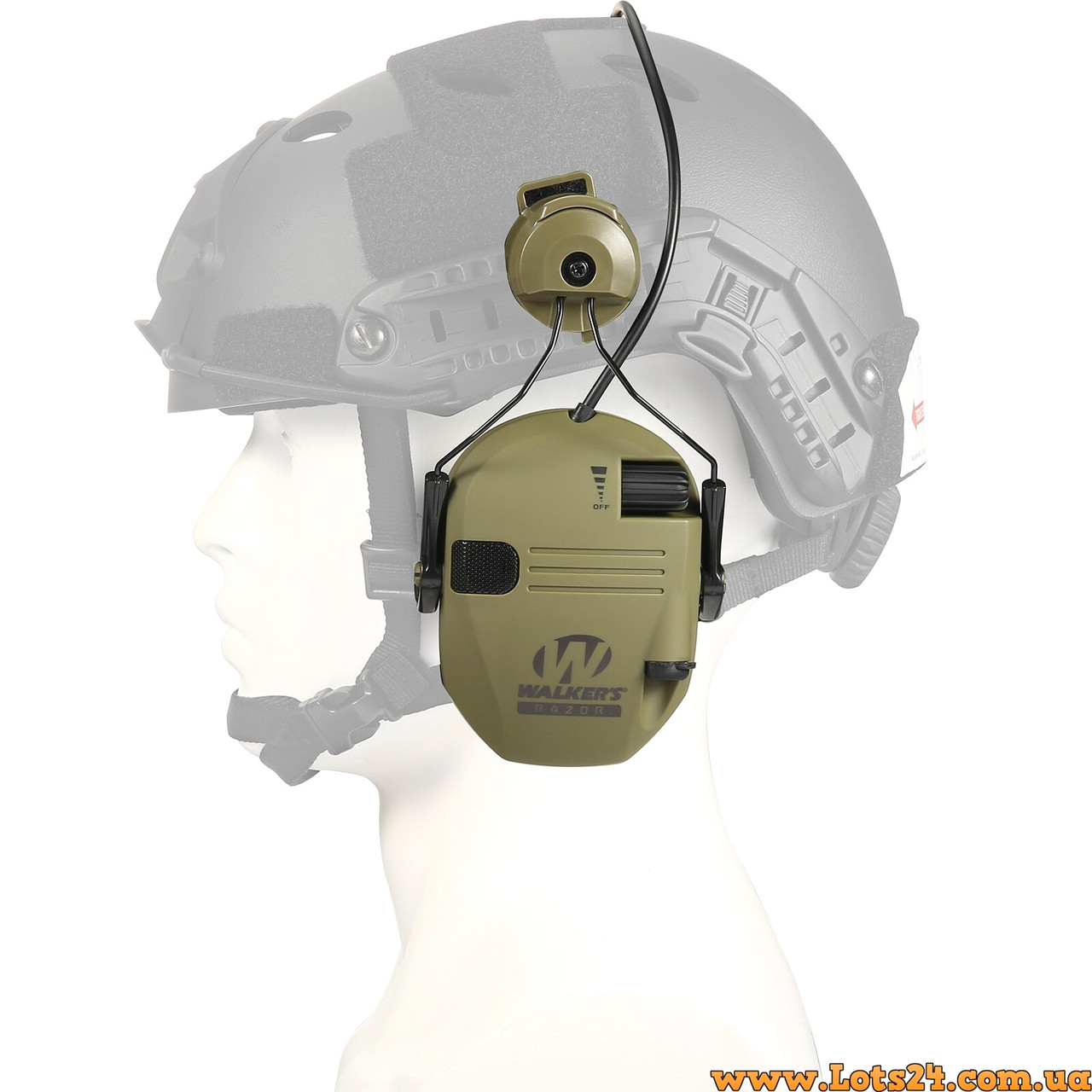 Активні навушники на шолом каску FAST Walker's Razor Slim тактичні стрільці з шумозаглушенням для стрільців мисливців армії ФАСТ, фото 1