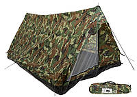 Палатка двухместная легкая MFH Minipack Woodland 32123T