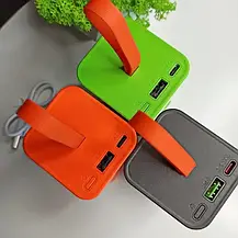 Повербанк Power Bank Cyberpunk 50000mAh Жовтогарячий, Зовнішній акумулятор на 50000mAh, фото 3