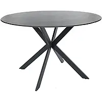 Стол Signal обеденный Talia серый/черный каркас д.120 | кухонный стол | стол для гостиной и кухни