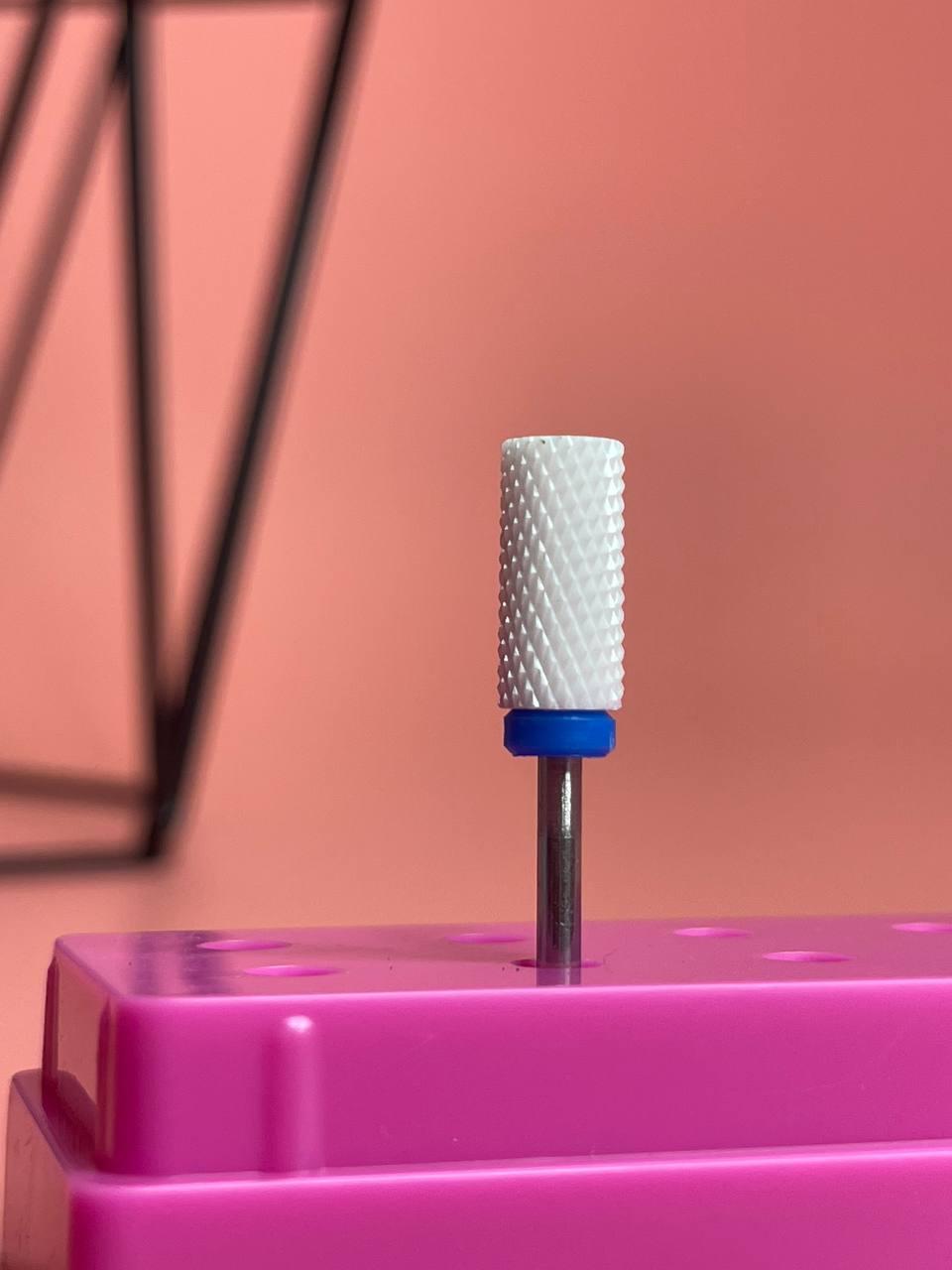 Керамічна фреза для зняття матеріалу, циліндр синій HABIBI, фото 1