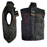 Спецодяг костюм зимовий жилетка та напівкомбінезон тепла роба комплект спецодягу робочий утеплений польша, фото 3