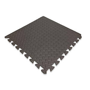 Дитячий килимок-пазл 500×500×10мм коричневий
