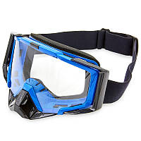 Мотоочки с прозрачным визором очки для мотоцикла Zelart Jie Polly Heroe J027-1 Blue