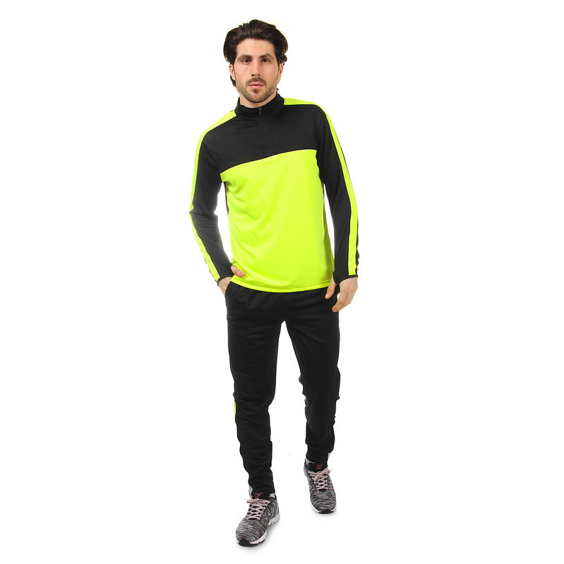 Костюм спортивний чоловічий Zelart Sport Team 2003 розмір 3XL (52-54) Black-Neon Green