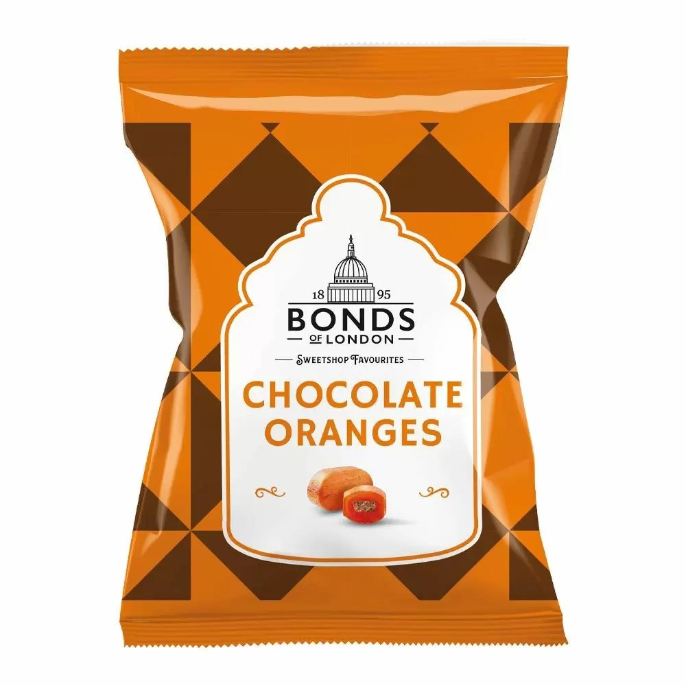 Карамельки з шоколадною начинкою Bonds Chocolate Oranges Bag 110g