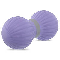 Массажер для спины мяч массажер кинезиологический DuoBall Roller Zelart Fit 9673 Violet