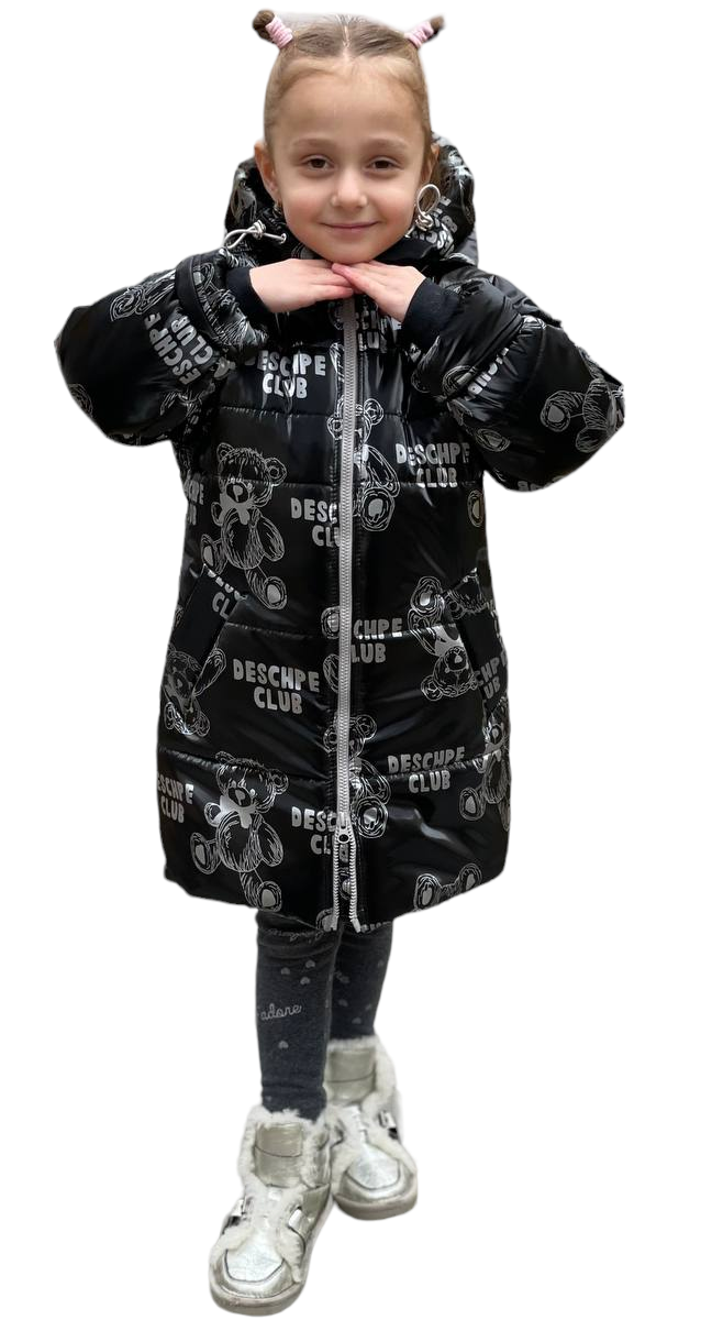 Дитяче пальто для дівчинки зимові розміри 98-116