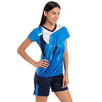 Форма волейбольна жіноча Zelart P812 розмір S зріст 145-150 см Blue-Deep Blue
