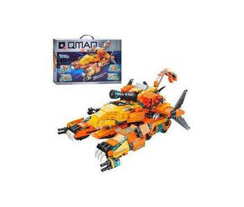 Конструктор Qman 4в1 Динозаври, транспорт 988 деталей Qman41311 G-Rich