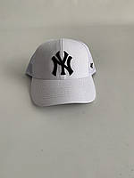 Бейболка 47 brand NEW YORK YANKEES з сіткою one size біла (0364)