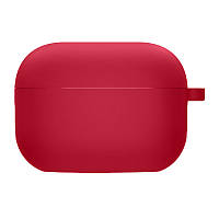 Силіконовий футляр з мікрофіброю для навушників Airpods Pro 2 (Червоний / Rose Red) 57648