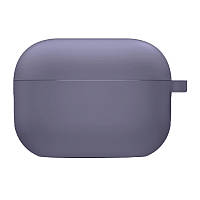 Силіконовий футляр з мікрофіброю для навушників Airpods Pro 2 (Сірий / Lavender Gray) 57648