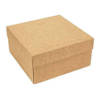 Упаковка картонная для суши 100*100*50 Крафт (500 шт. в упаковке) 010401916