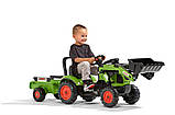 Дитячий трактор на педалях з причепом, переднім ковшем Falk 2040AM CLAAS ARION, фото 3