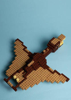 Іграшка-конструктор дитячий "Пікселі" Птеродактиль, 324 деталі VTK0113 G-Rich