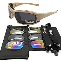 Тактичні окуляри DAISY X7 + 4 лінзи КОЙОТ