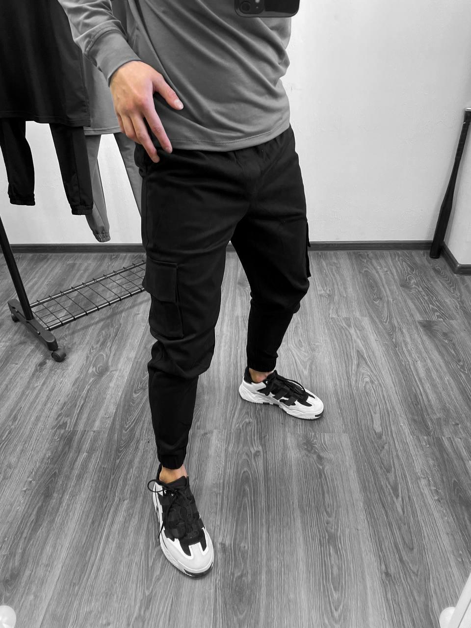 Чоловічі штани чорні Карго Кларк | Тактичні штани чоловічі BW 6666