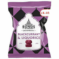 Карамельки лакричные Bonds of London Blackcurrant & Liquorice 120g