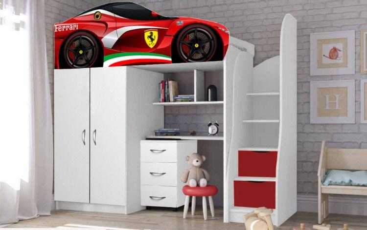Ліжко горище автомобіль Bed Room 1