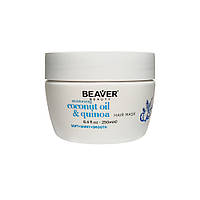 Увлажняющая маска BEAVER Coconut Oil & Quinoa Mask для сухих и пористых волос с кокосовым маслом