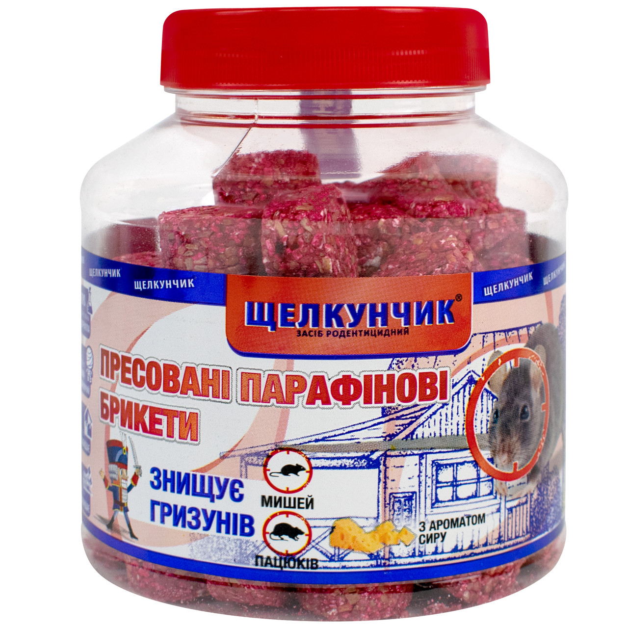 Брикети від щурів і мишей Щелкунчик з ароматом сиру 320 г