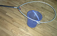 Легкий надійний підсак овальний з карбоновою ручкою і сіткою з волосіні Golden Catch 2.41 m